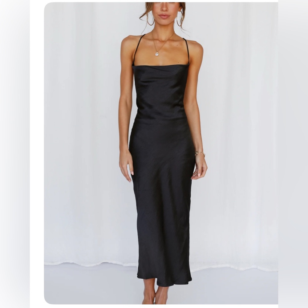 Hello Molly Midi satin dress